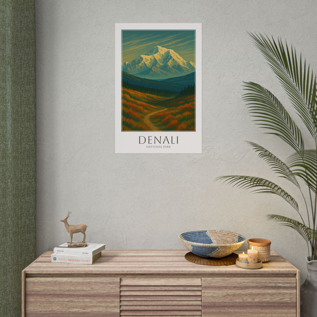 DENALI * Travel Poster * National Park Wall Art
