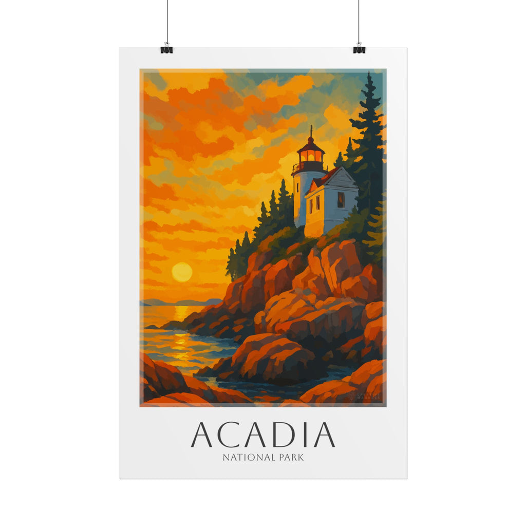 ACADIA * Travel Poster * National Park Wall Art