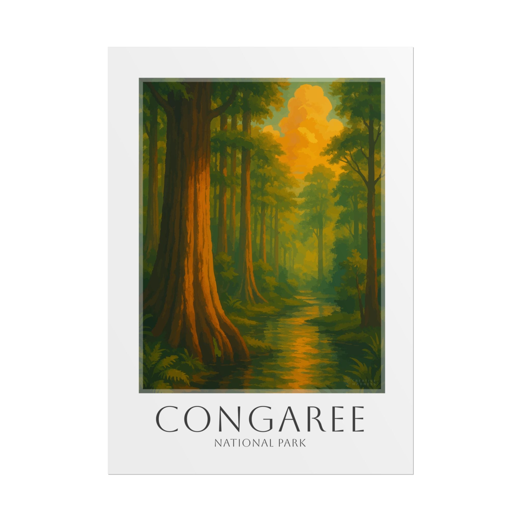 CONGAREE * Travel Poster * National Park Wall Art