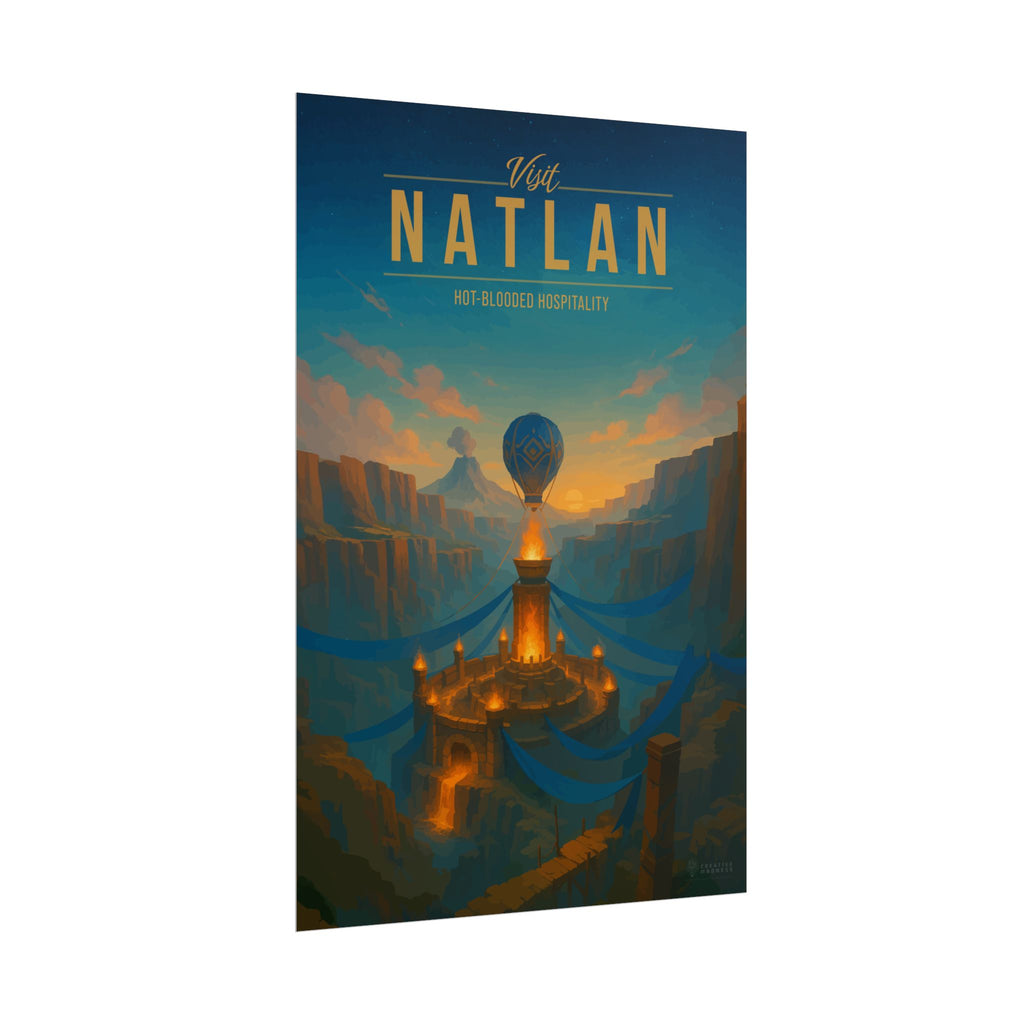 NATLAN * Travel Poster * Impactful Fantasy Wall Art