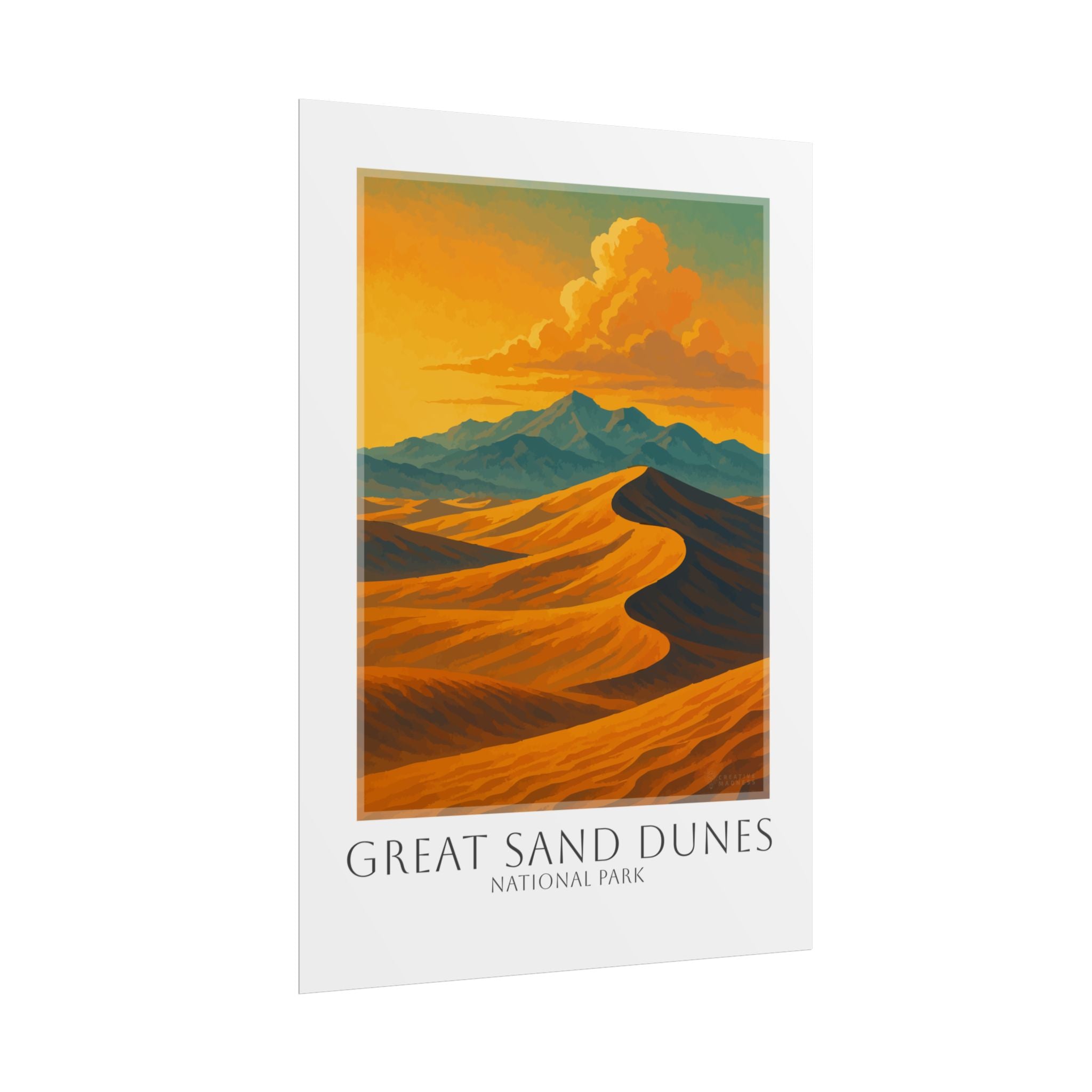GREAT SAND DUNES  * Travel Poster * National Park Wall Art