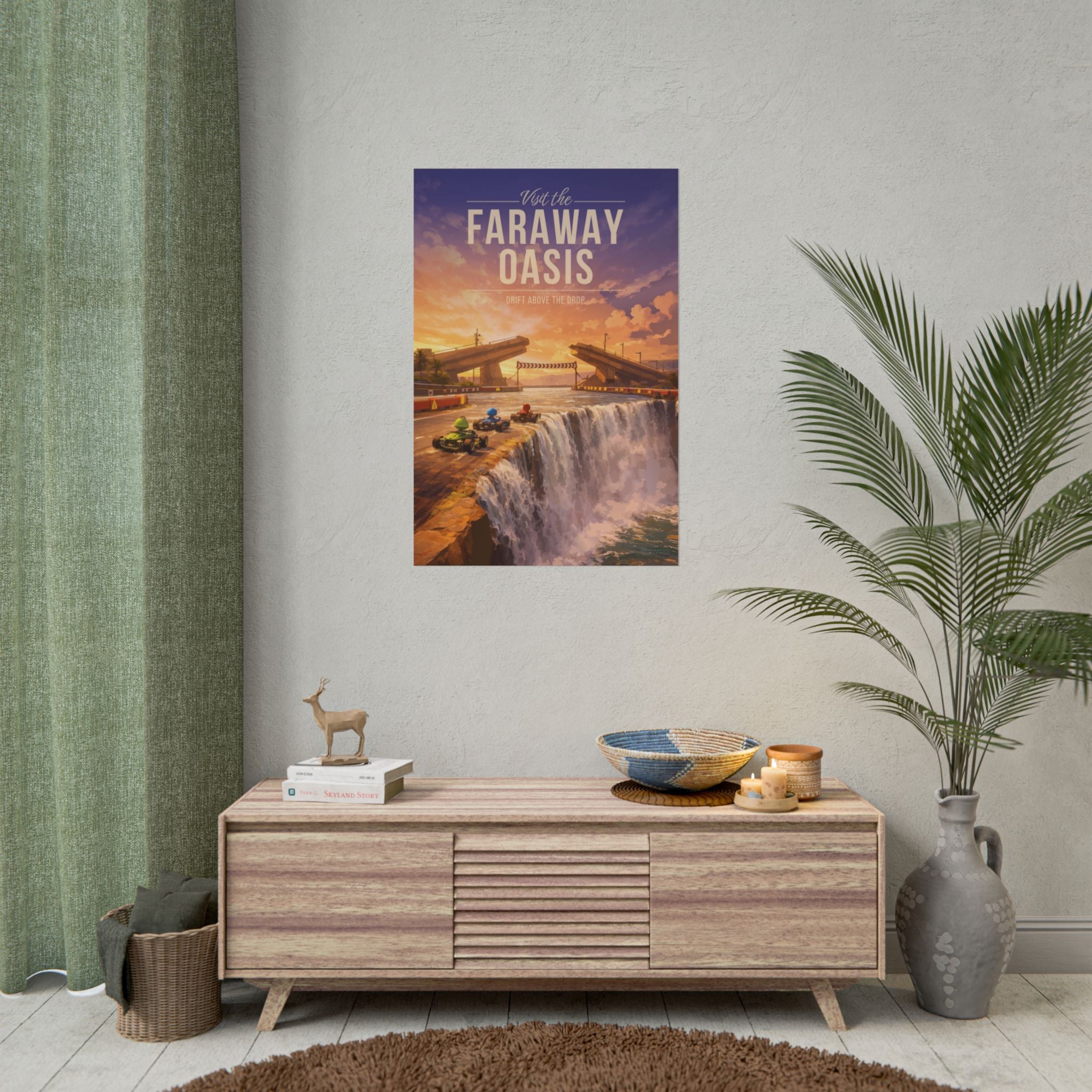 Faraway Oasis Travel Poster