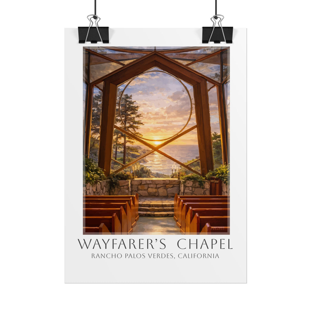 Wayfarers Chapel Travel Poster
