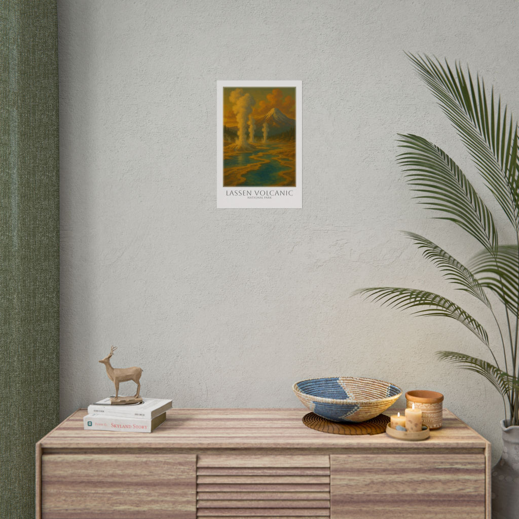 LASSEN VOLCANIC * Travel Poster * National Park Wall Art