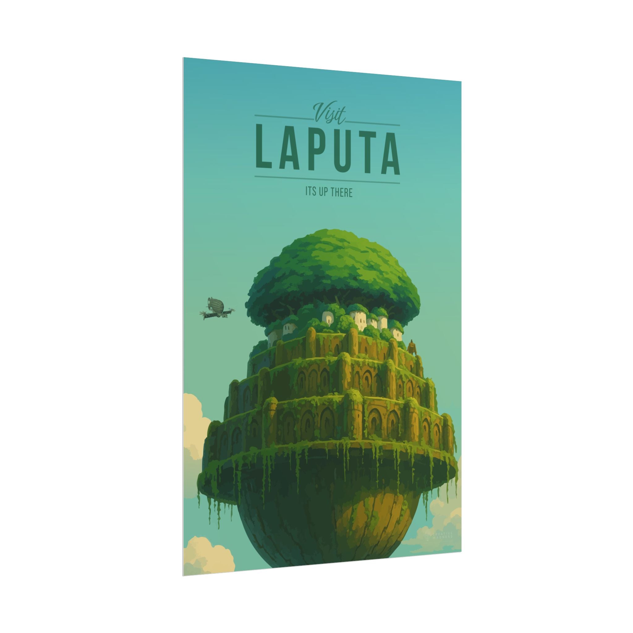 Laputa Travel Poster