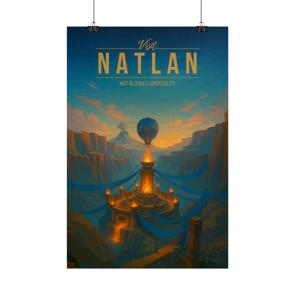 NATLAN * Travel Poster * Impactful Fantasy Wall Art
