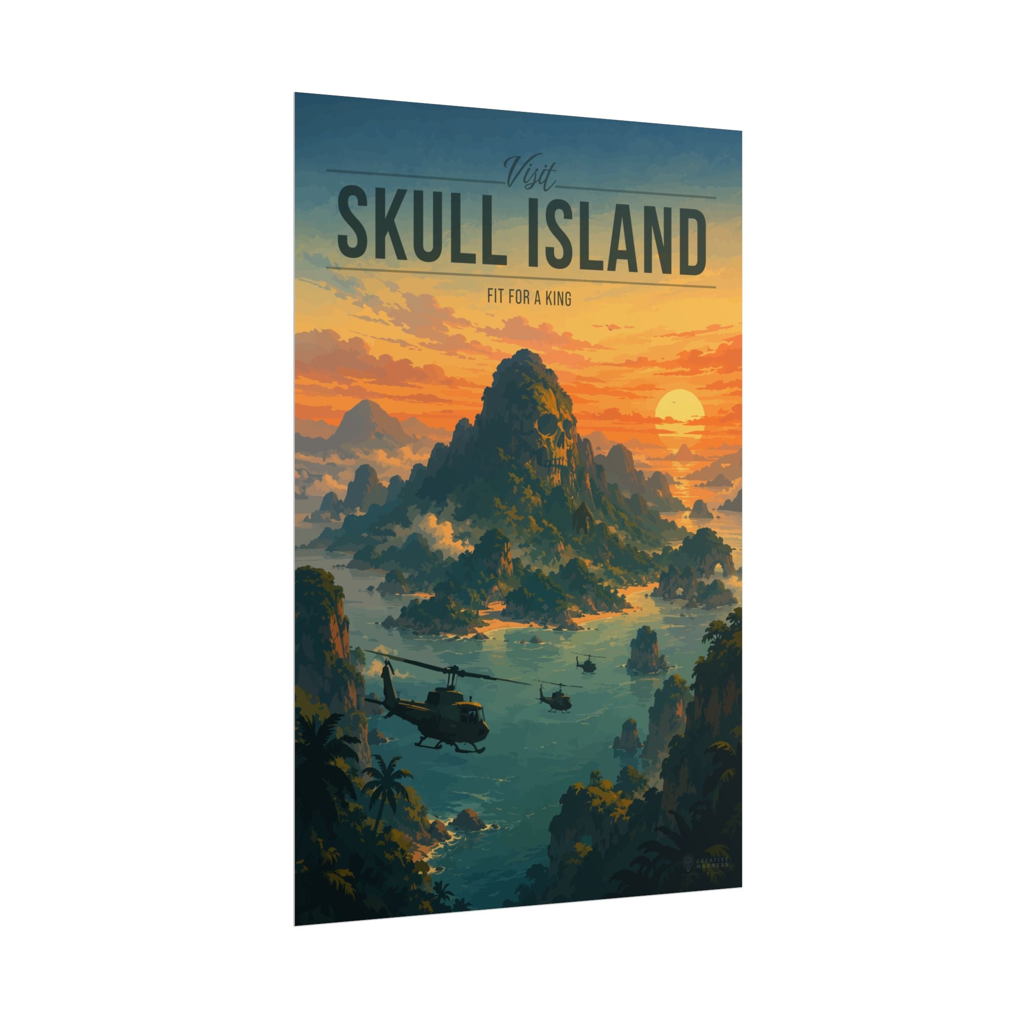 Skull Island Travel Poster