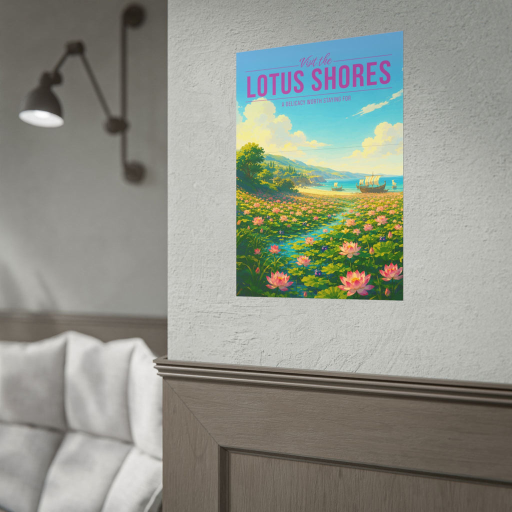 Lotus Shores Travel Poster