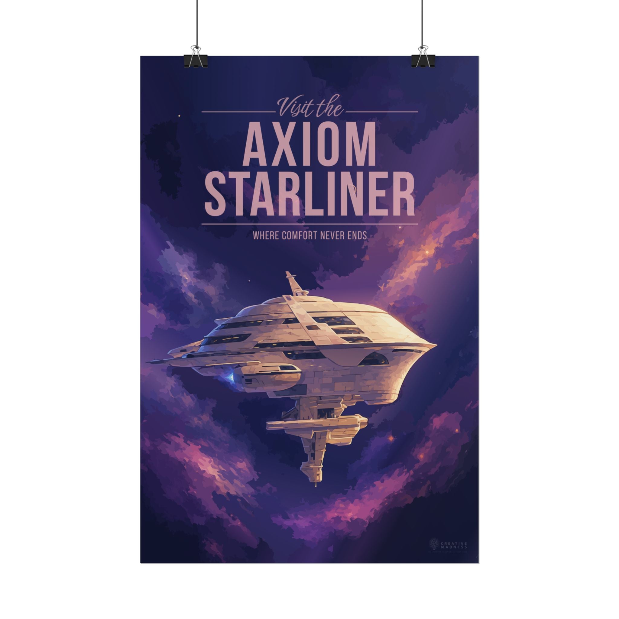 Axiom Starliner Travel Poster