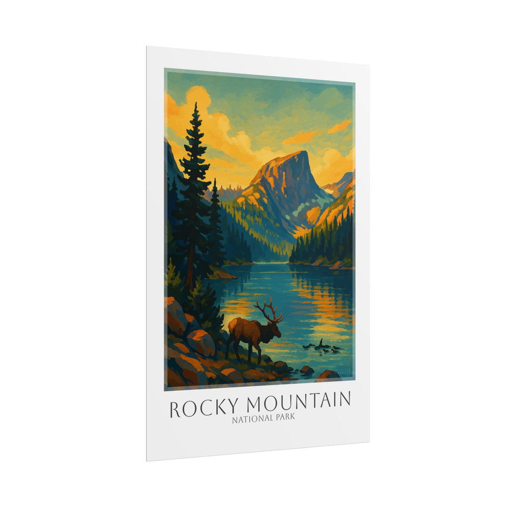 ROCKY MOUNTAIN  * Travel Poster * National Park Wall Art