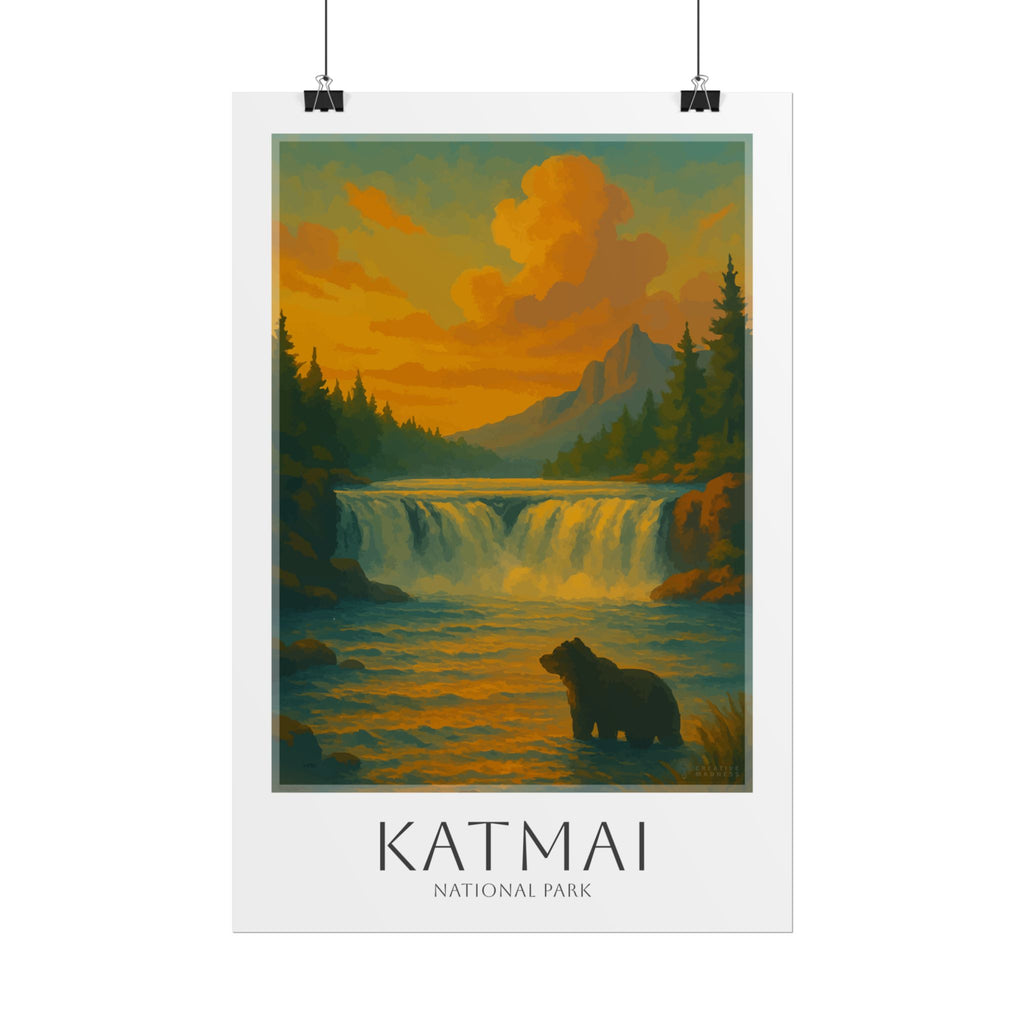 KATMAI * Travel Poster * National Park Wall Art