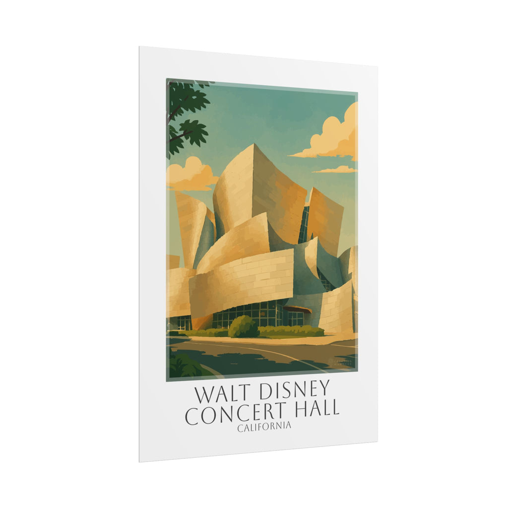 Walt Disney Concert Hall Travel Poster