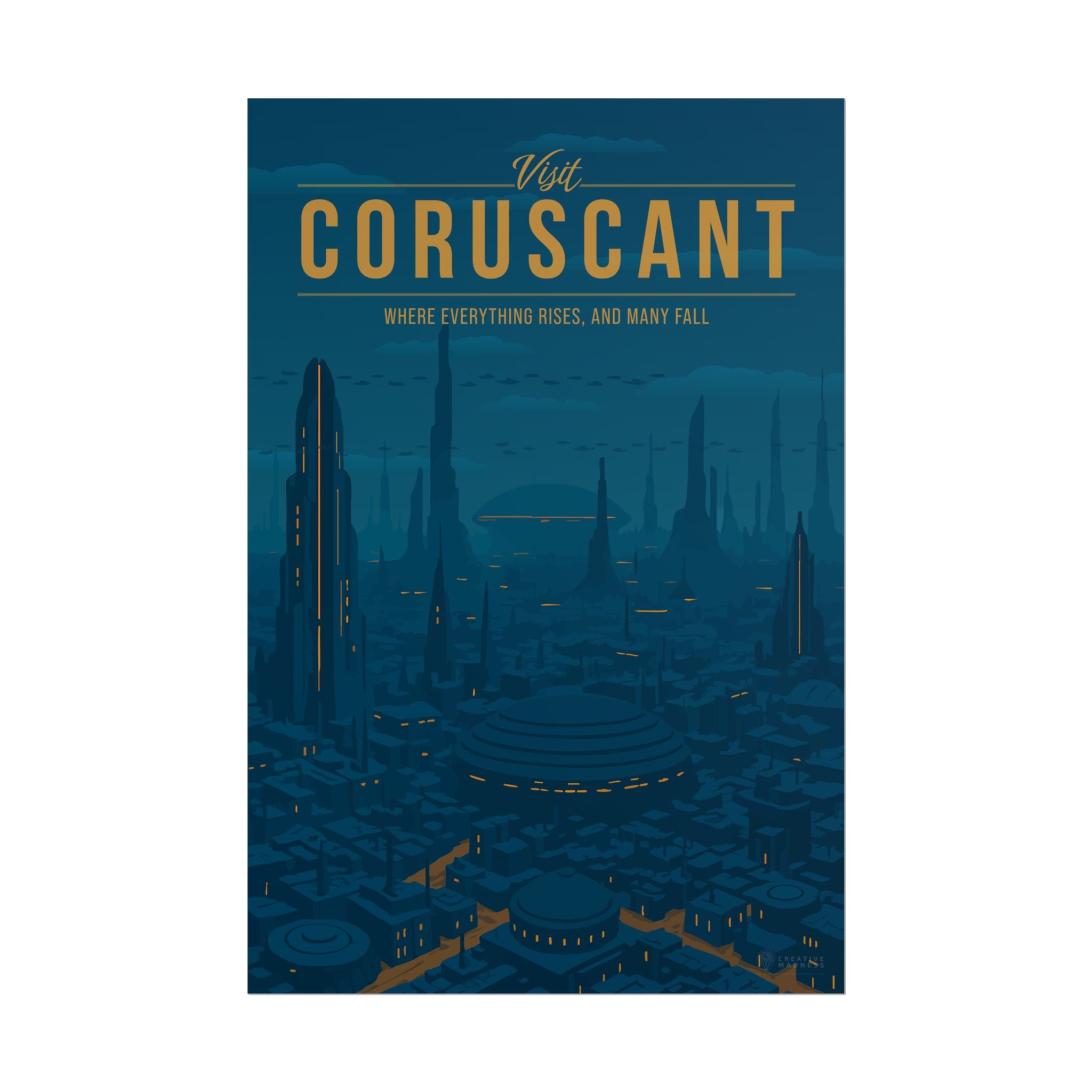 Coruscant Travel Poster