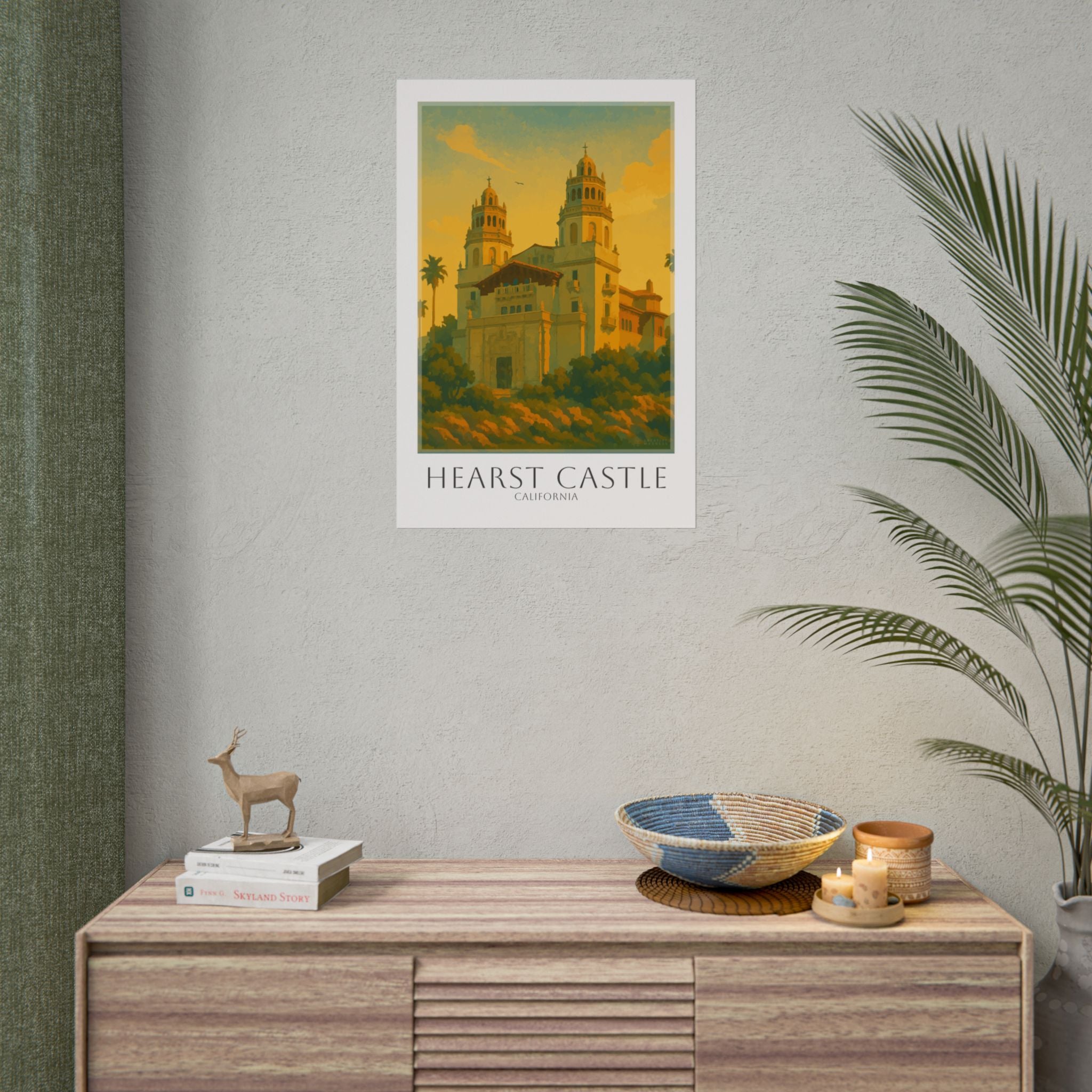 Hearst Castle Travel Poster