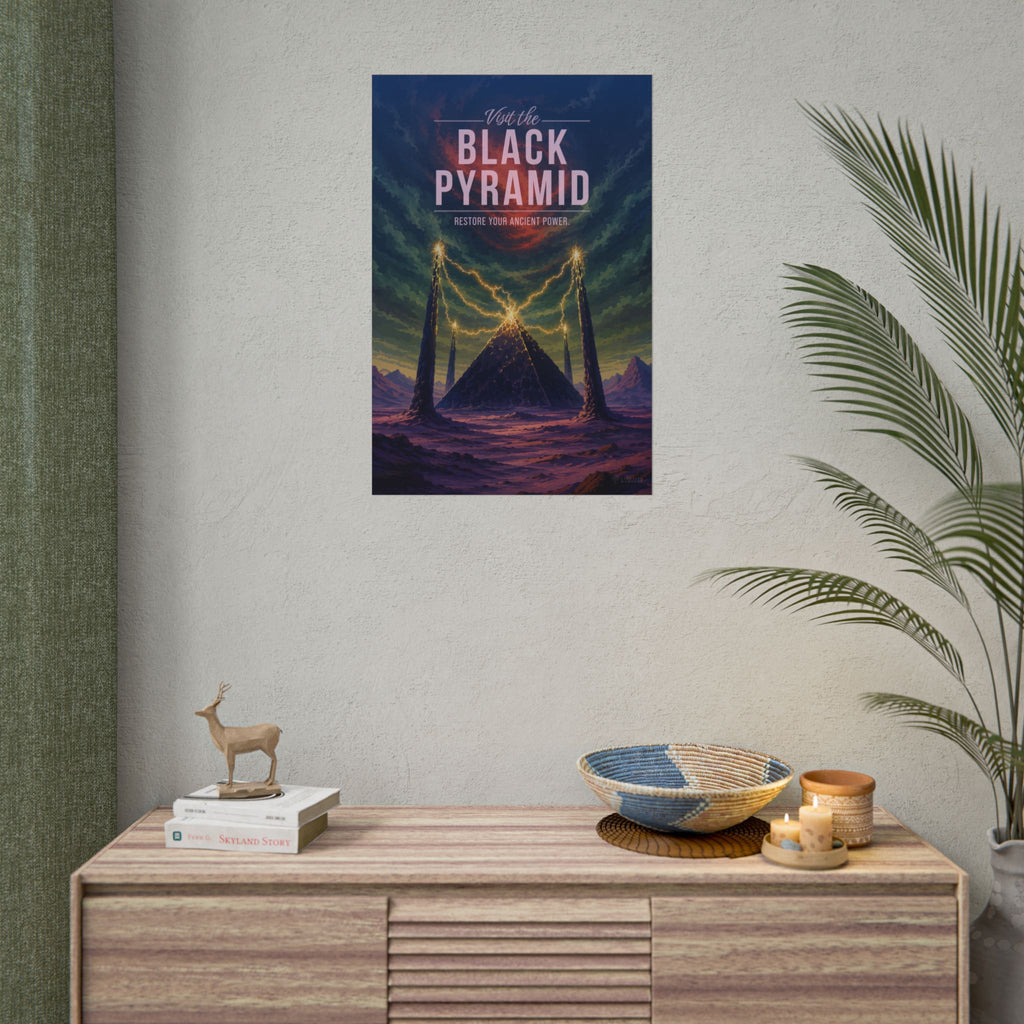Black Pyramid Travel Poster
