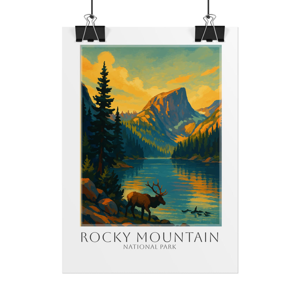 Rocky Mountains Travel Poster
