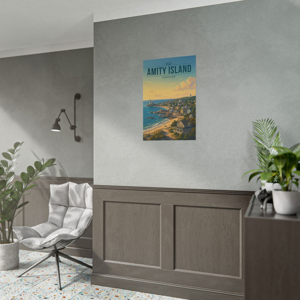 Amity Island Travel Poster