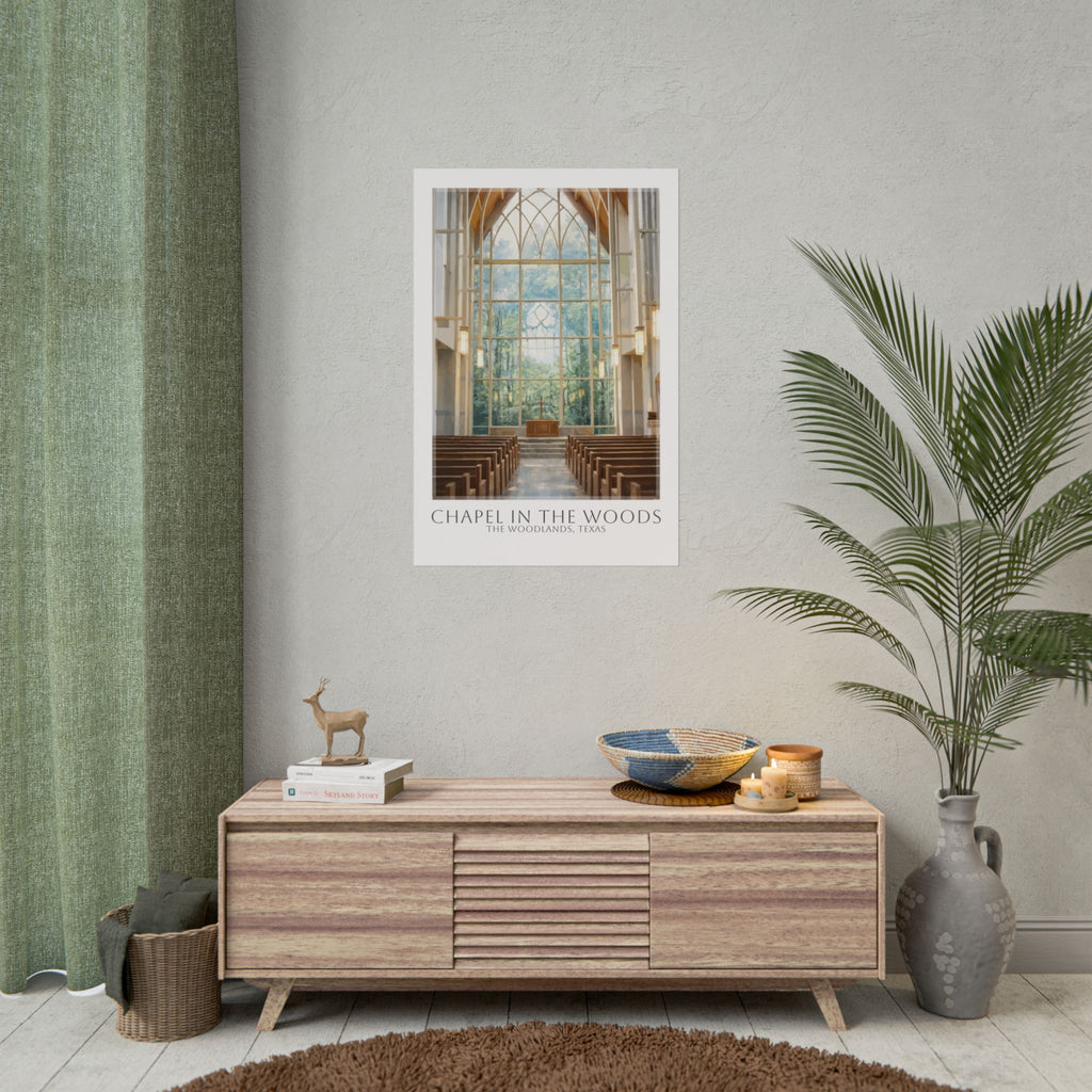 Chapel In The Woods Travel Poster