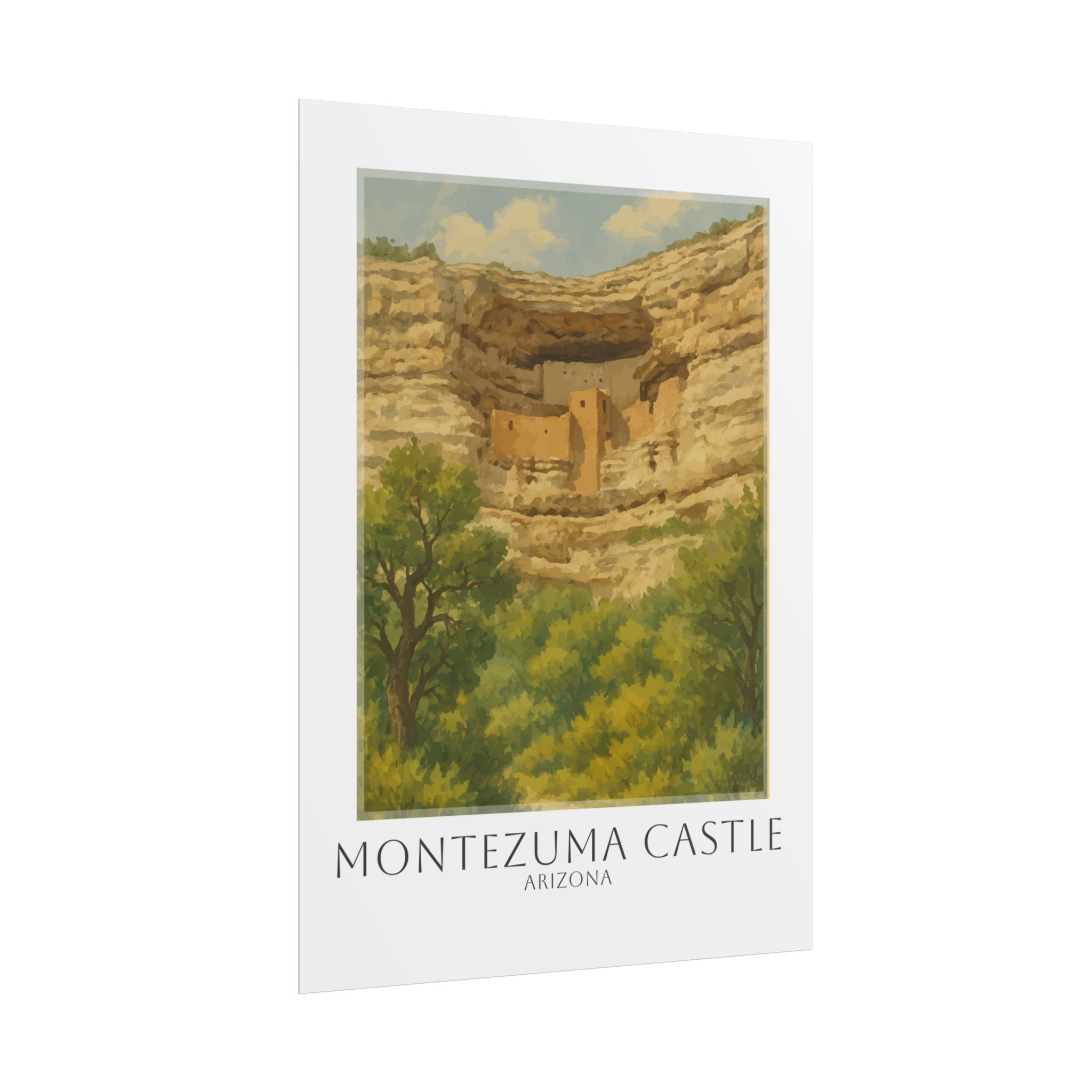 Montezuma Castle Travel Poster