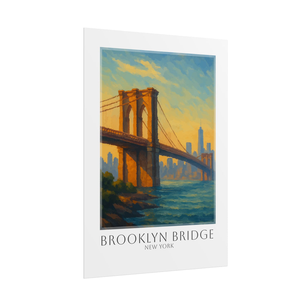 Brooklyn Bridge Travel Poster