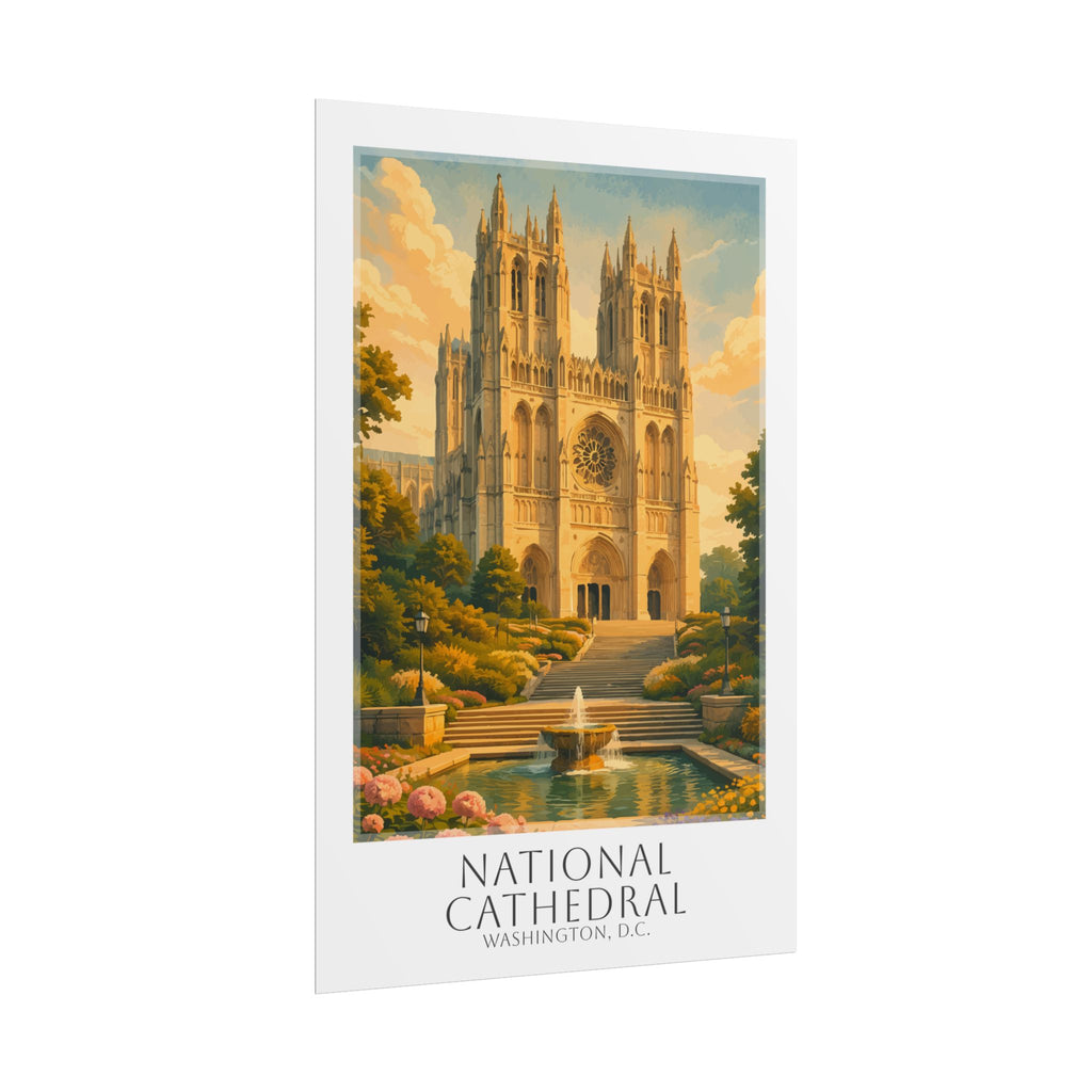 National Cathedral Travel Poster