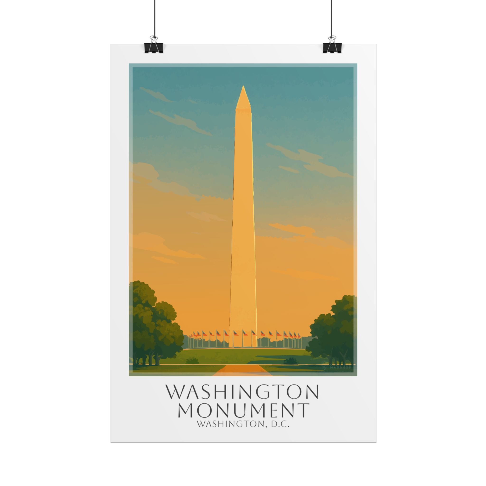 Washington Monument Travel Poster