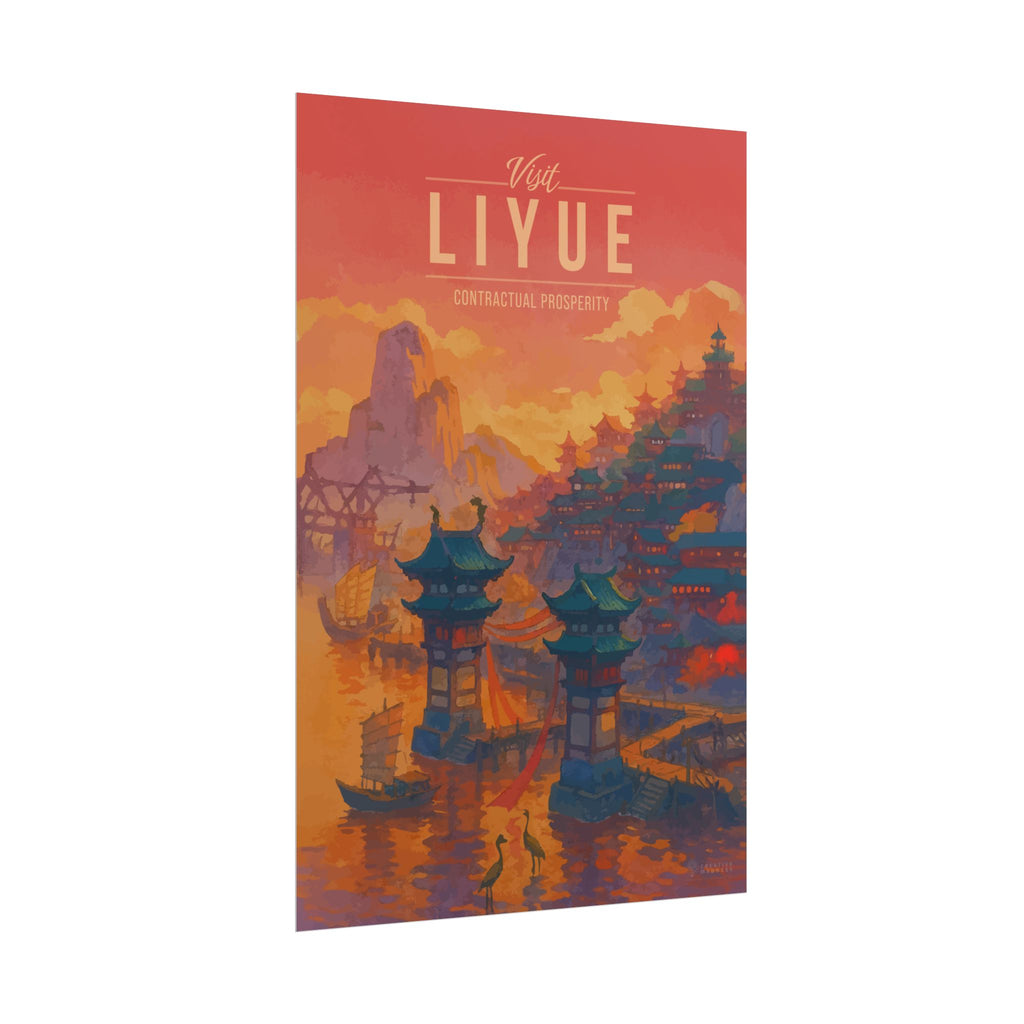LIYUE * Travel Poster * Impactful Fantasy Wall Art