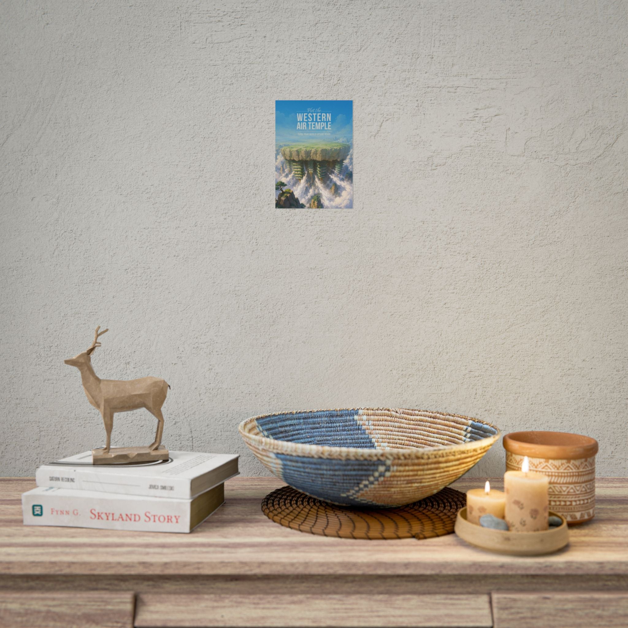Western Air Temple Travel Poster