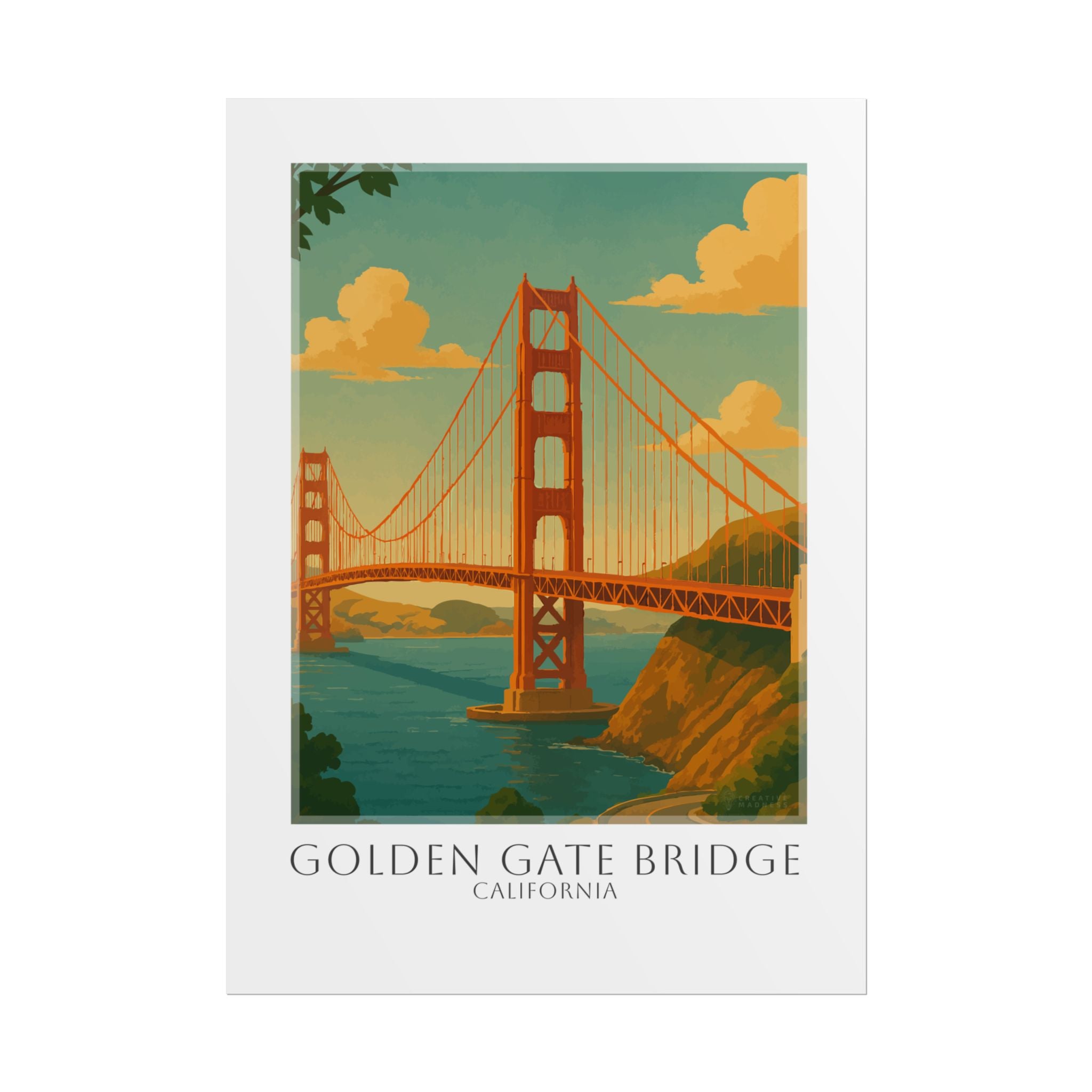 Golden Gate Bridge Travel Poster