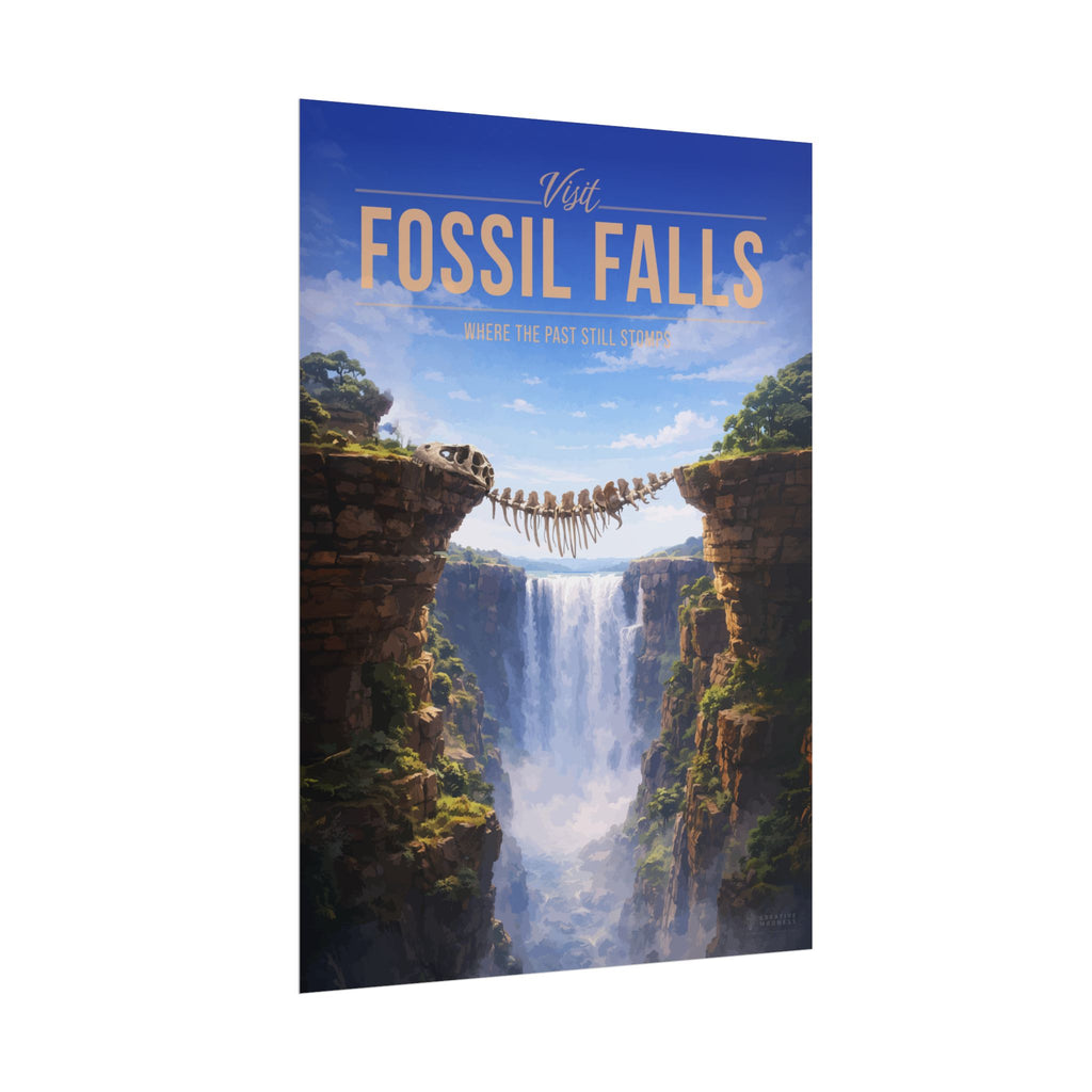 Fossil Falls Travel Poster
