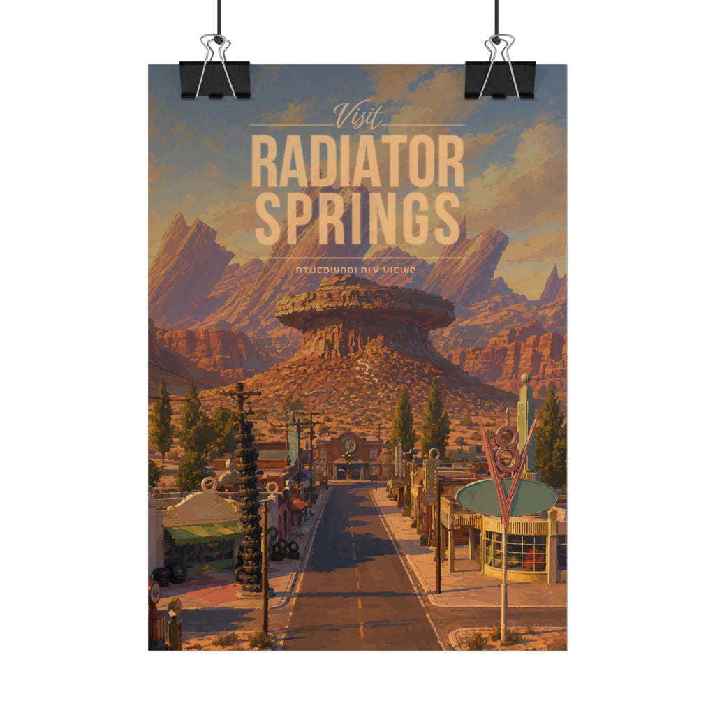 Radiator Springs Travel Poster