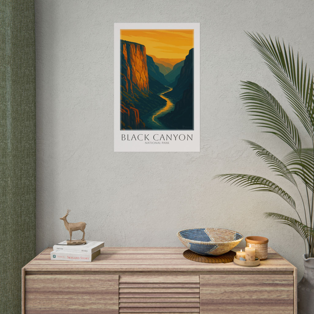 BLACK CANYON * Travel Poster * National Park Wall Art