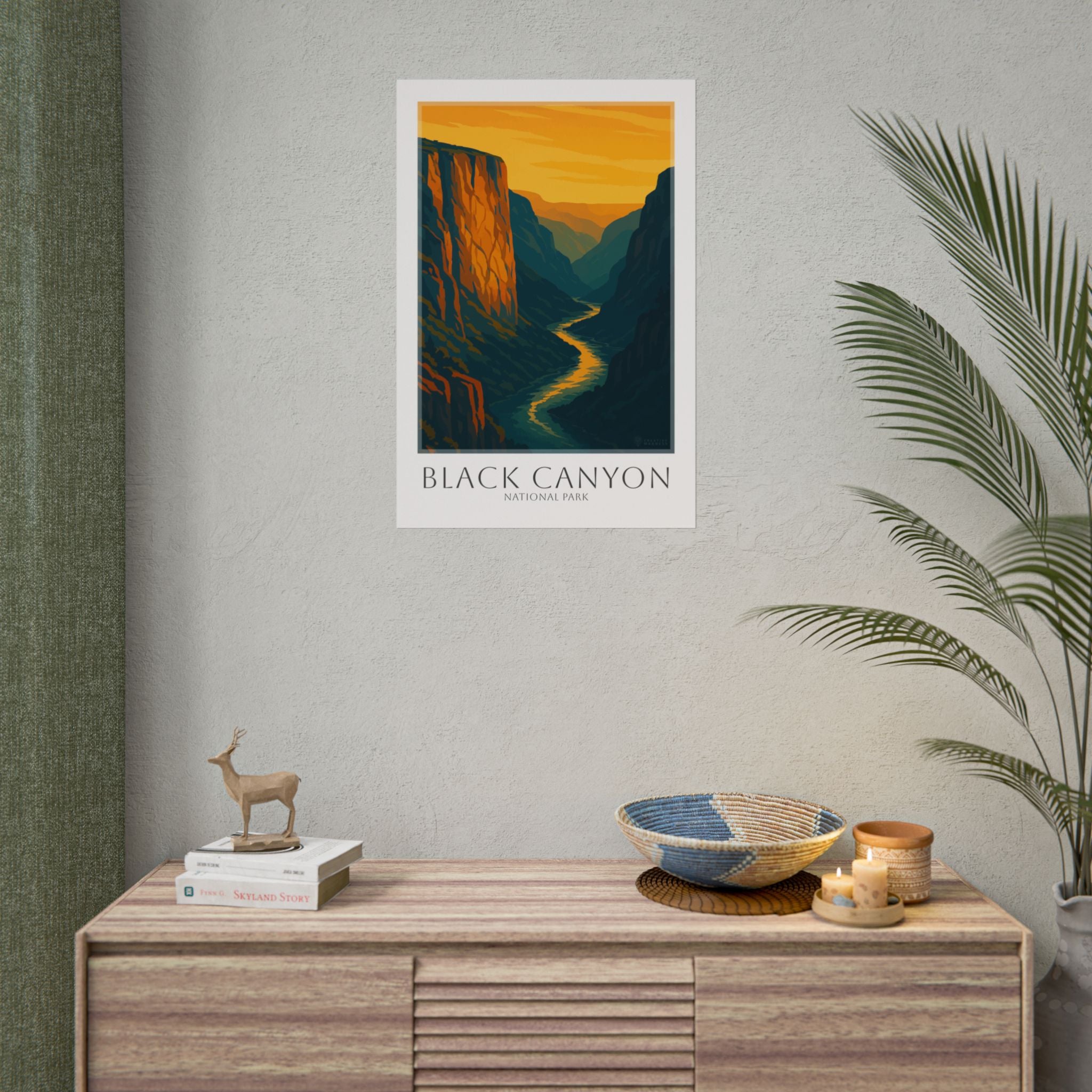 BLACK CANYON * Travel Poster * National Park Wall Art