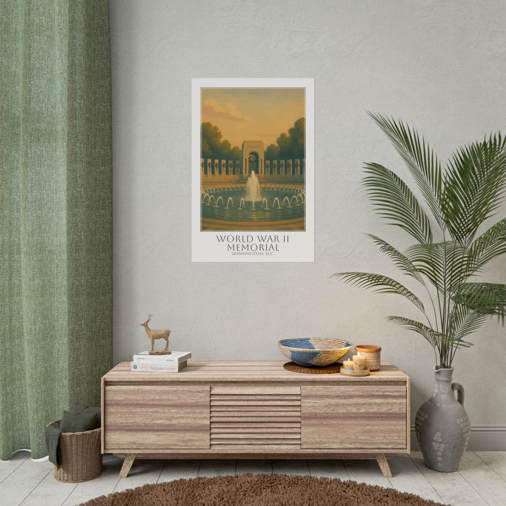 World War Ii Memorial Travel Poster
