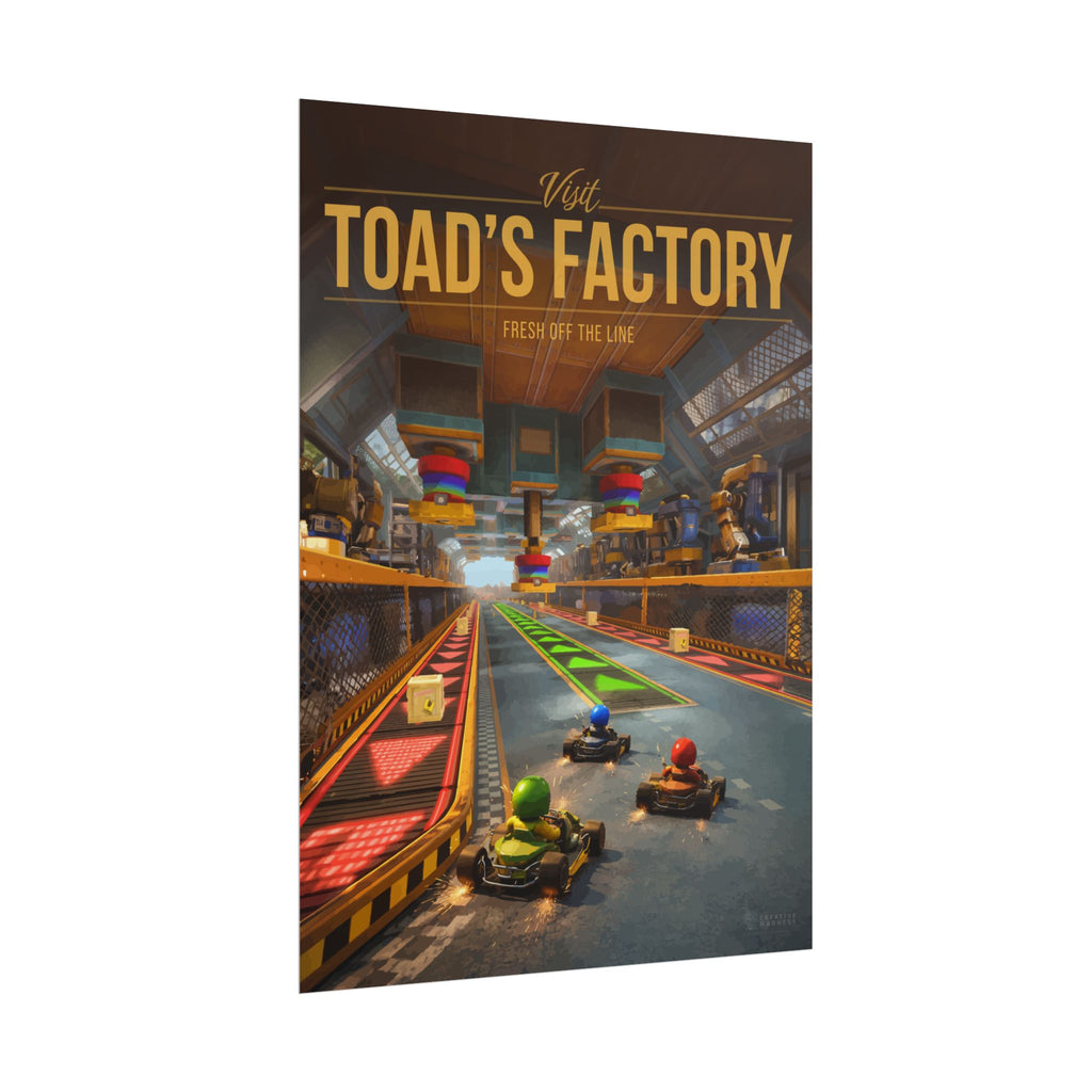 Toad Factory Travel Poster