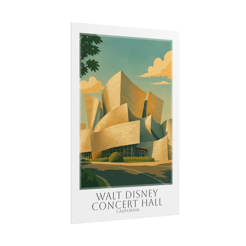 Walt Disney Concert Hall Travel Poster