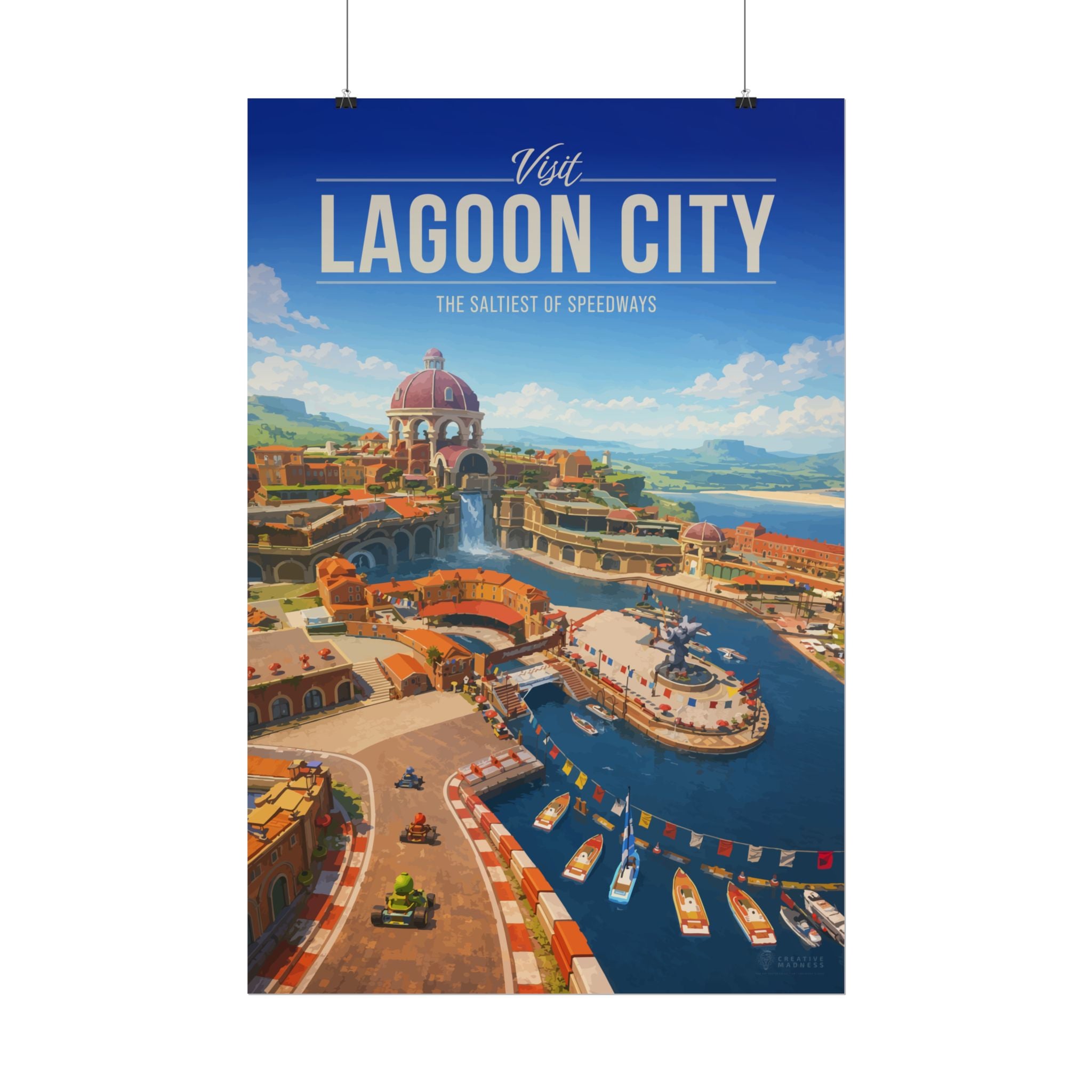 Lagoon City Travel Poster