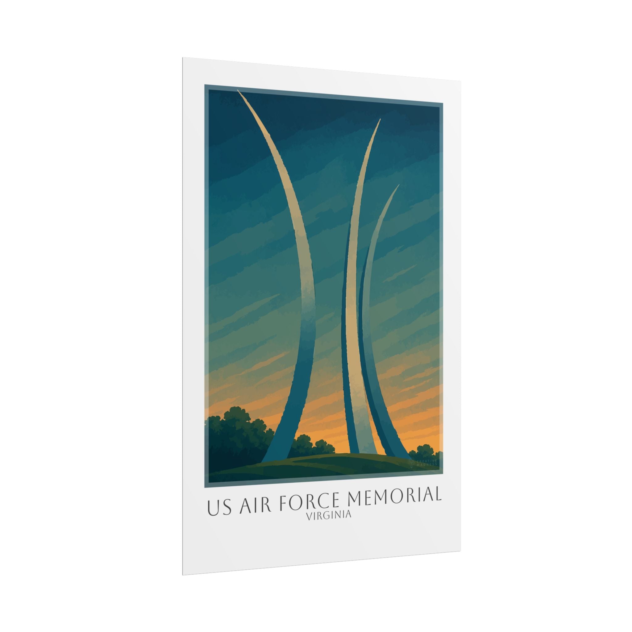 Us Air Force Memorial Travel Poster