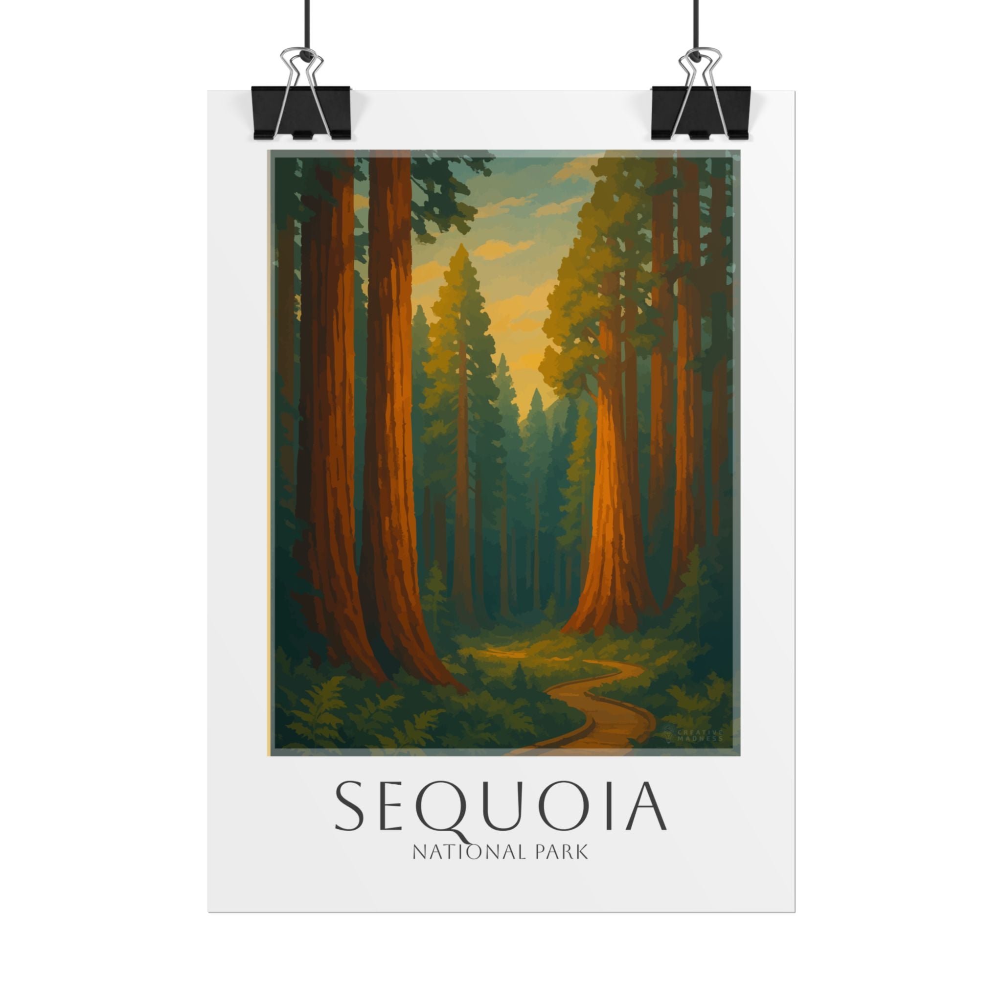 SEQUOIA  * Travel Poster * National Park Wall Art