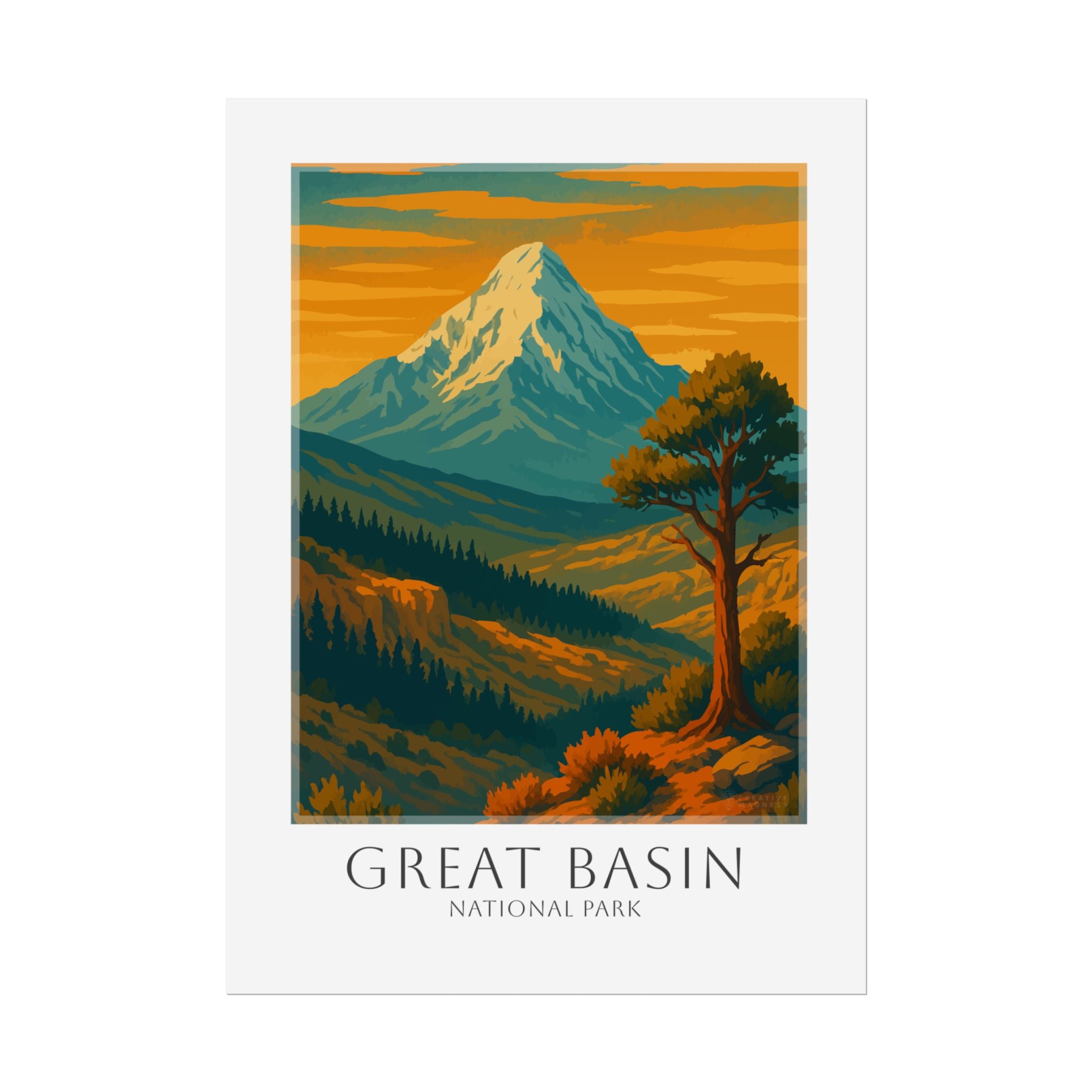 GREAT BASIN  * Travel Poster * National Park Wall Art