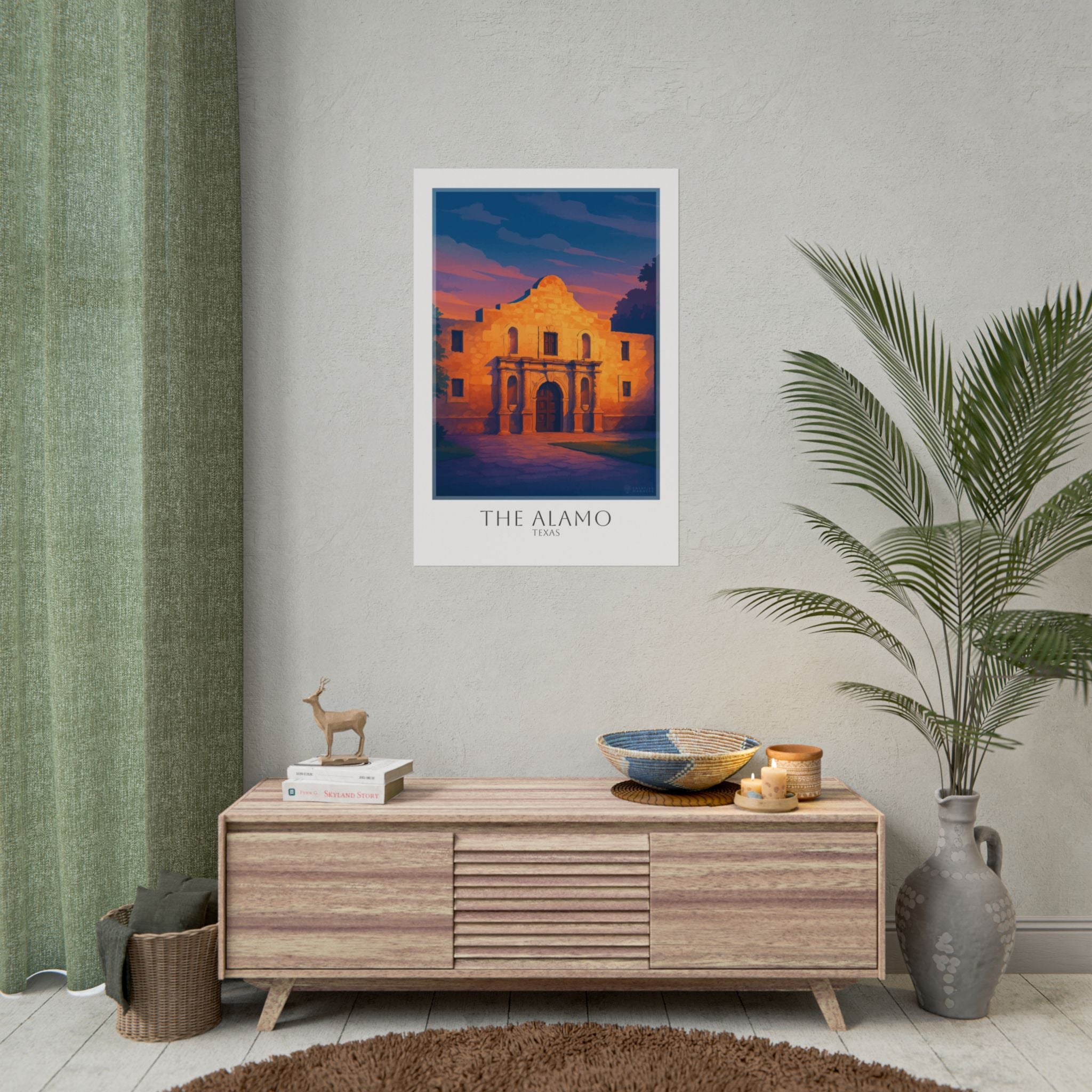 The Alamo Travel Poster