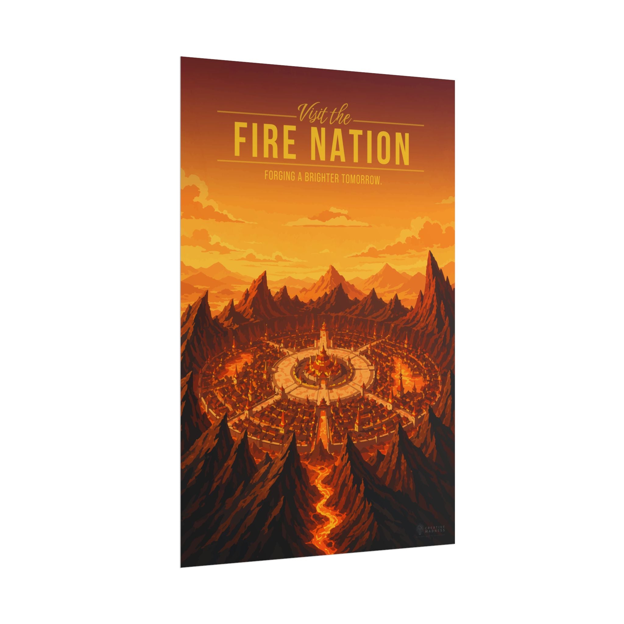 Fire Kingdom Travel Poster