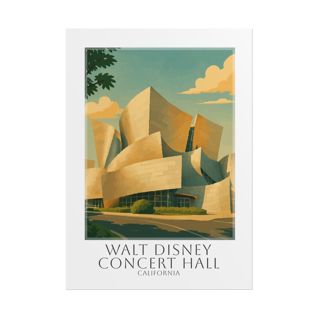 Walt Disney Concert Hall Travel Poster