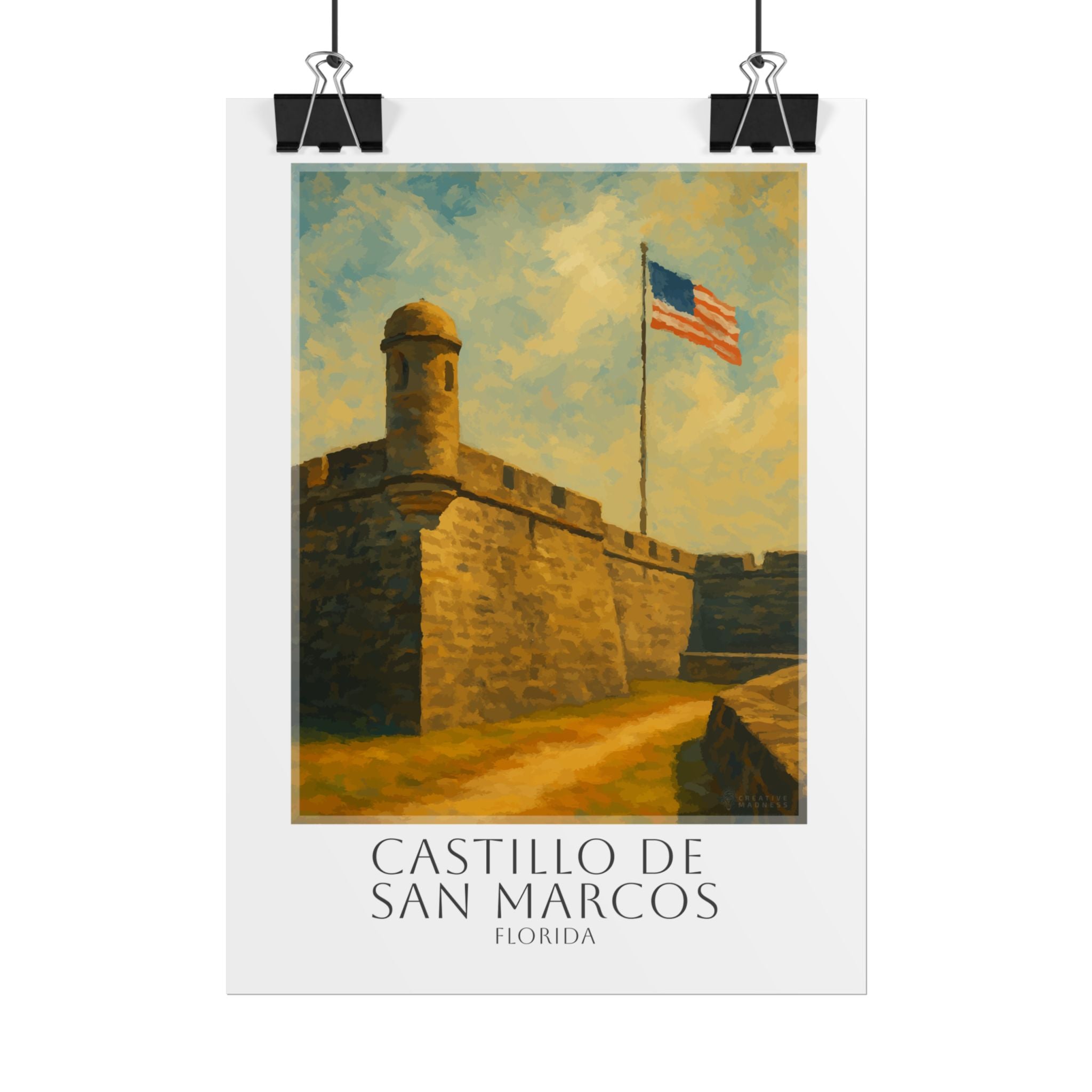 Castillo De San Marcos Travel Poster