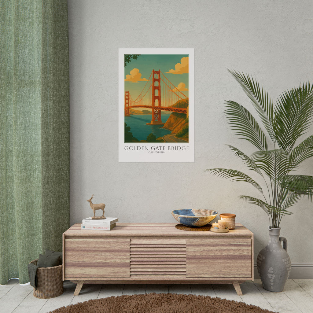 Golden Gate Bridge Travel Poster