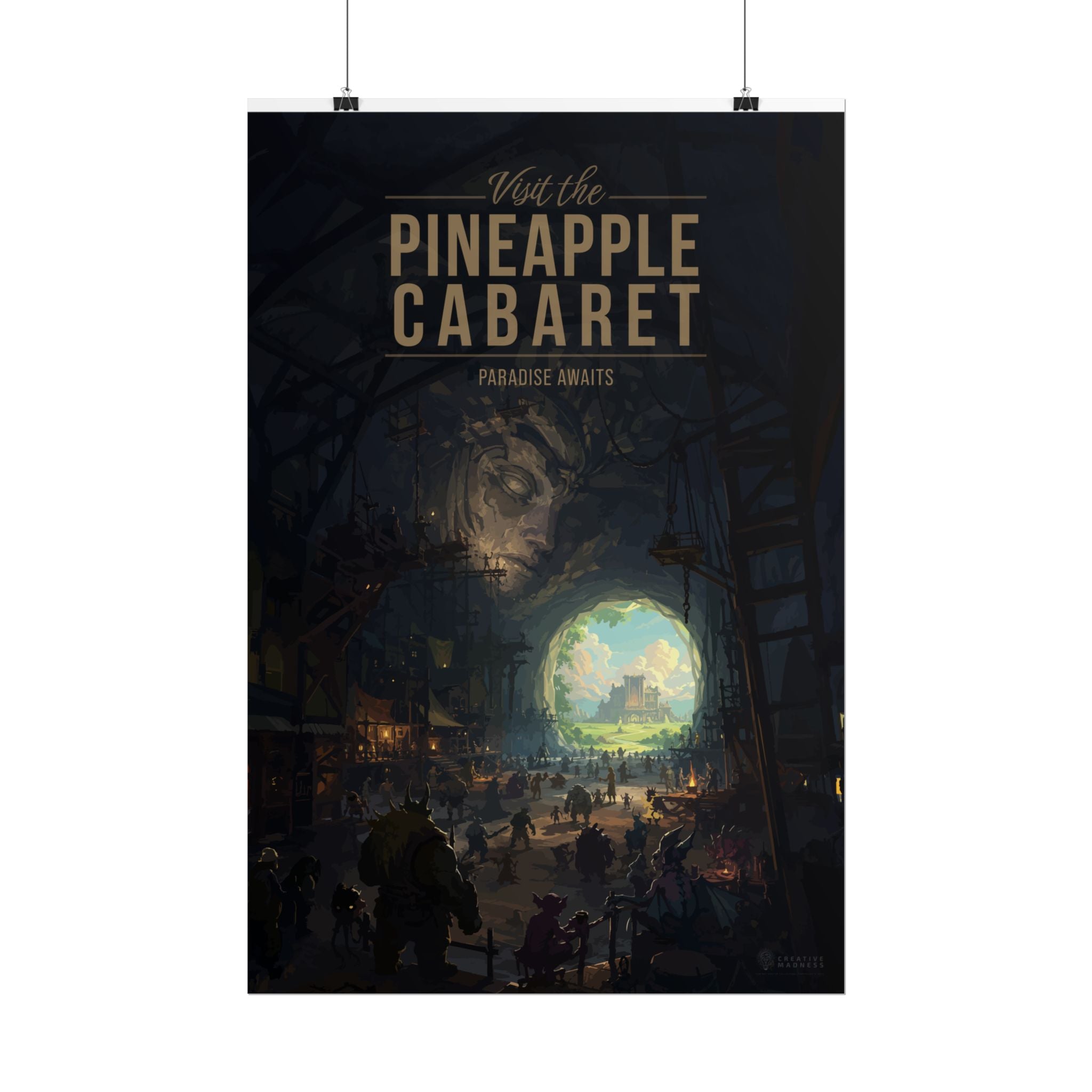 Pineapple Cabaret Travel Poster