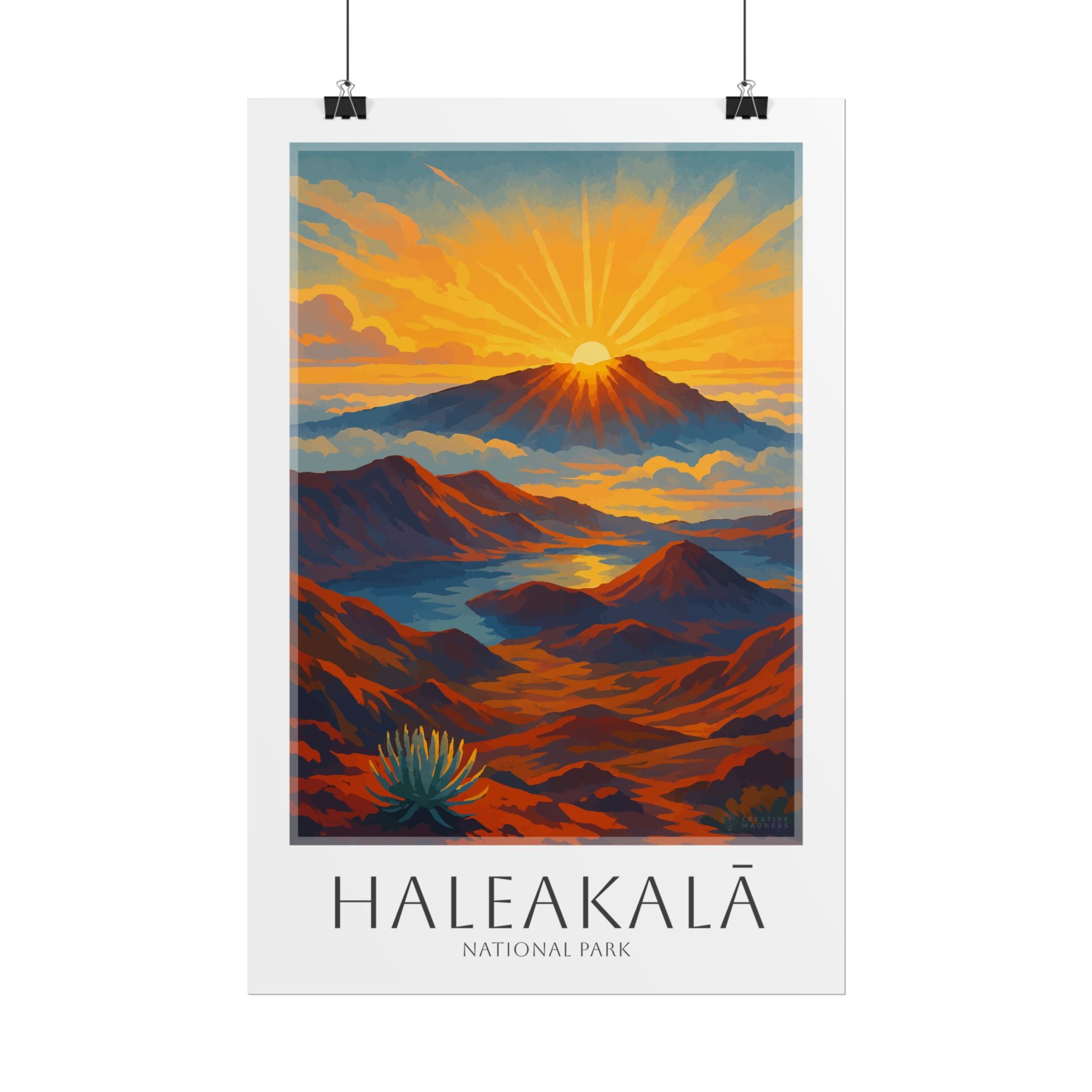 HALEAKALA  * Travel Poster * National Park Wall Art