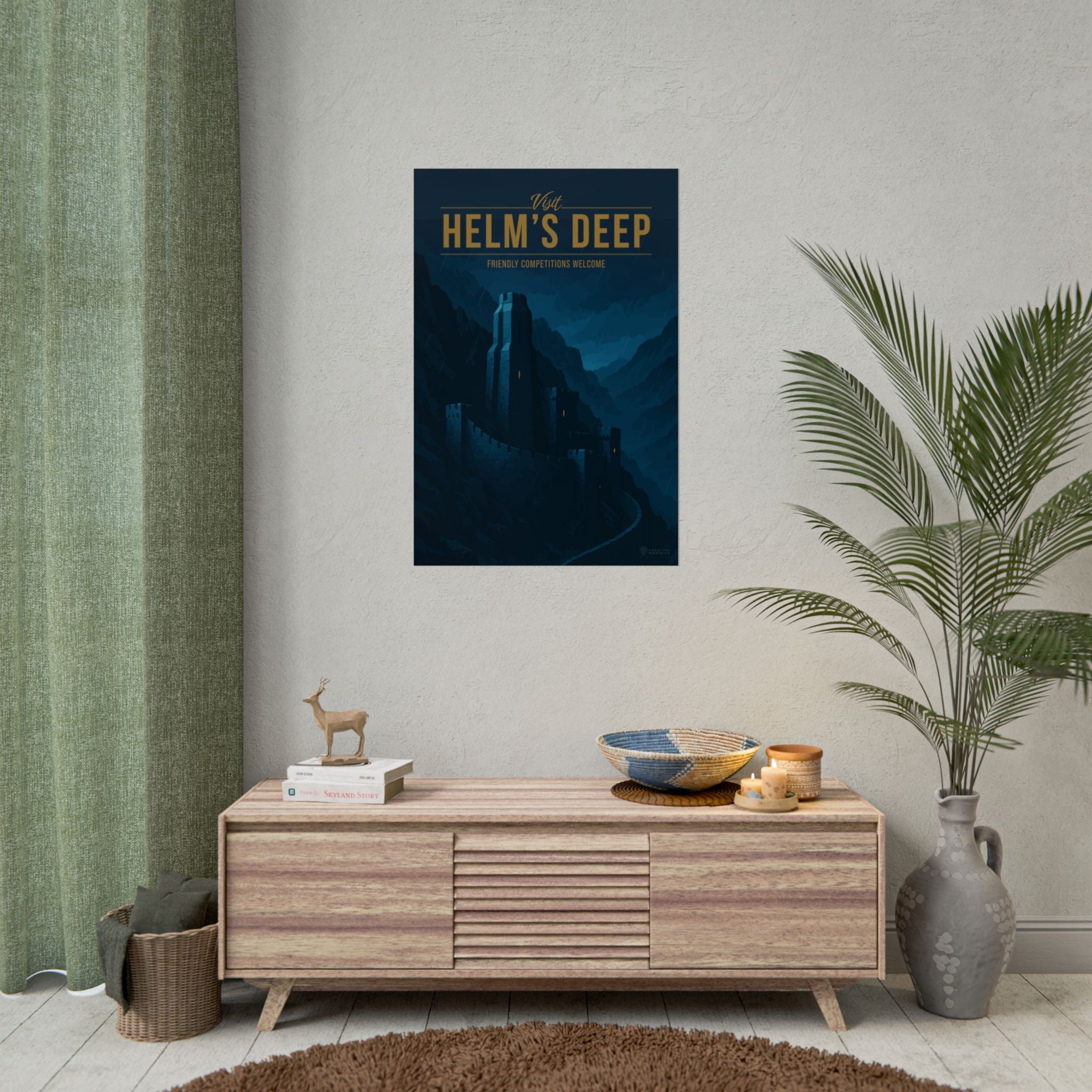 Helm's Deep Travel Poster