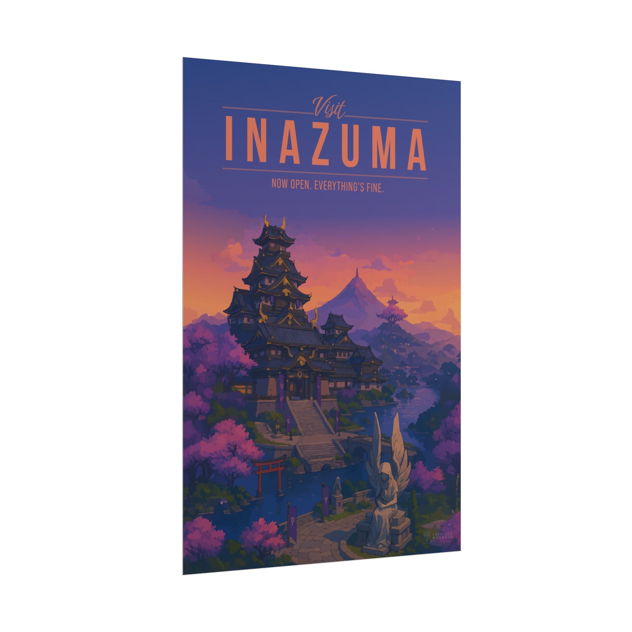 INAZUMA * Travel Poster * Impactful Fantasy Wall Art