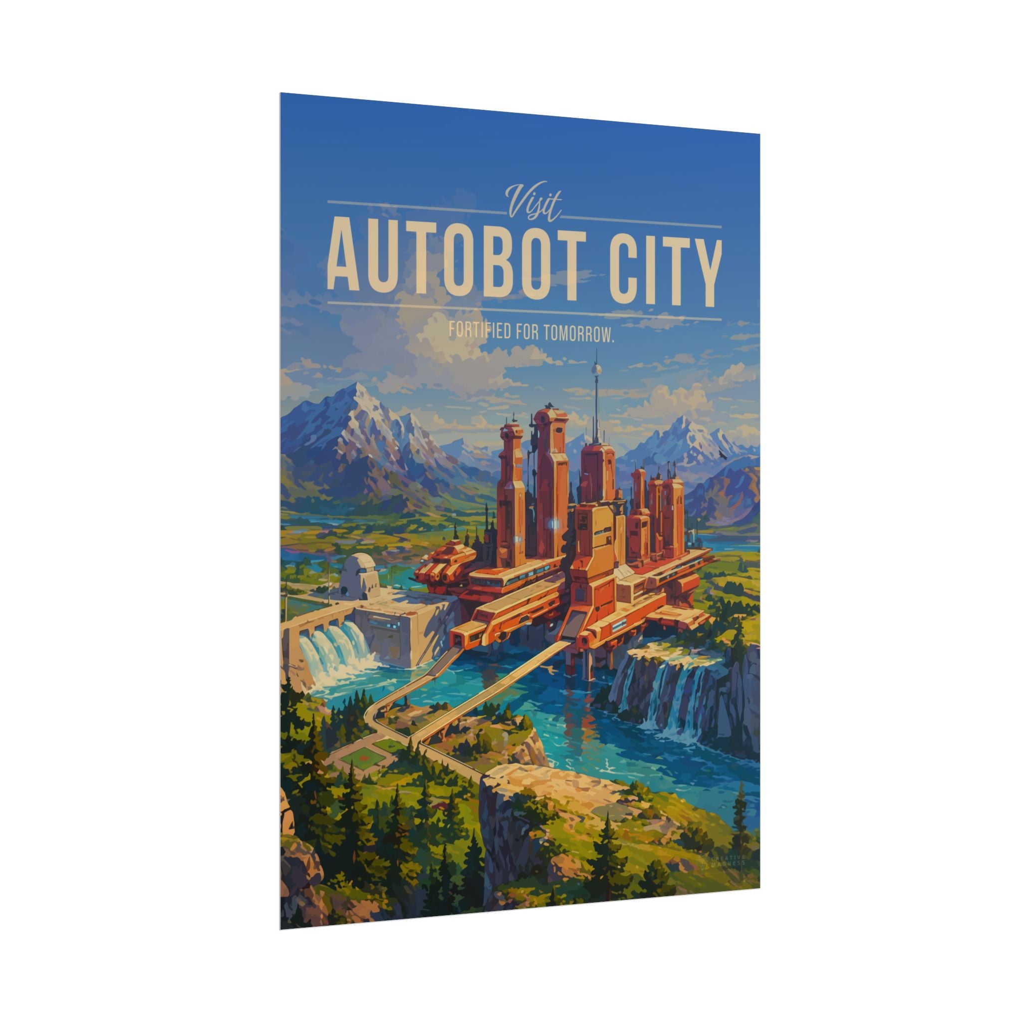 Autobot City Travel Poster